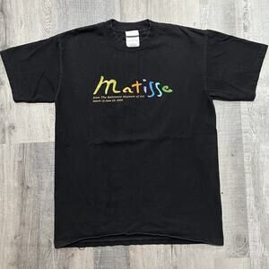 VTG Henri Matisse T Shirt Black Y2K Baltimore Museum Of Art Exhibit Museum Paint